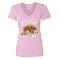 thumbnail image 1 of Inktastic Jesus is the Reason for the Season Christmas Nativity Women's V-Neck T-Shirt, 1 of 5