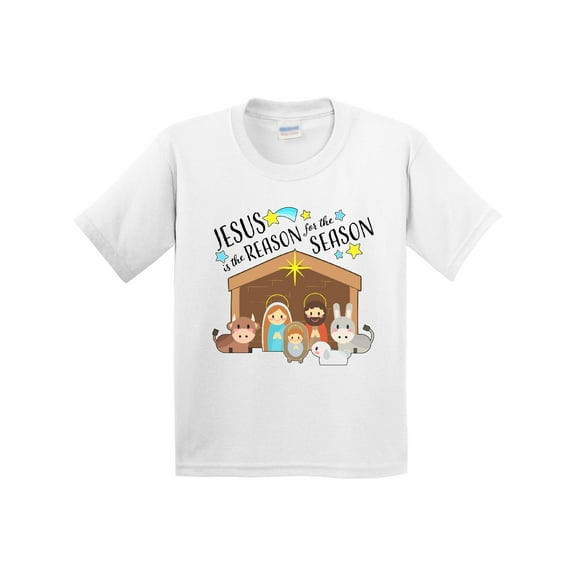 Inktastic Jesus is the Reason for the Season Christmas Nativity Youth T-Shirt