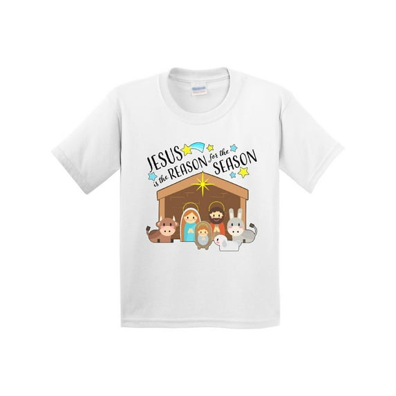 Inktastic Jesus is the Reason for the Season Christmas Nativity Youth T-Shirt