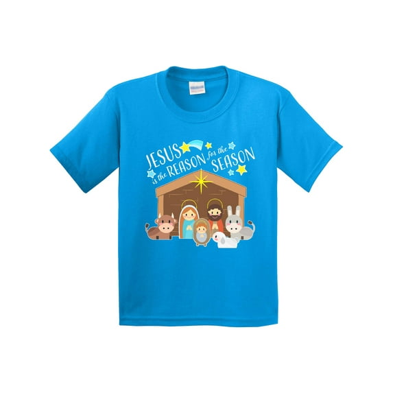 Inktastic Jesus is the Reason for the Season Christmas Nativity Youth T-Shirt