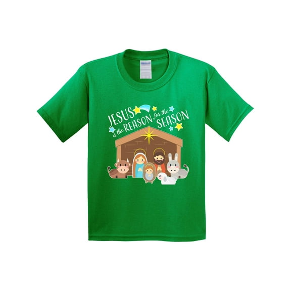 Inktastic Jesus is the Reason for the Season Christmas Nativity Youth T-Shirt