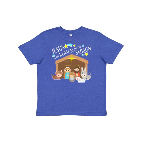 Inktastic Jesus is the Reason for the Season Christmas Nativity Youth T-Shirt
