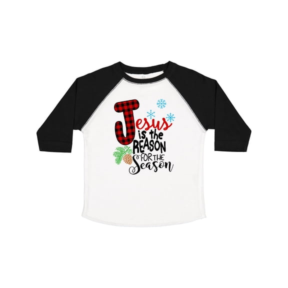 Inktastic Jesus is the Reason for the Season Pinecone and Snowflakes Boys or Girls Toddler T-Shirt