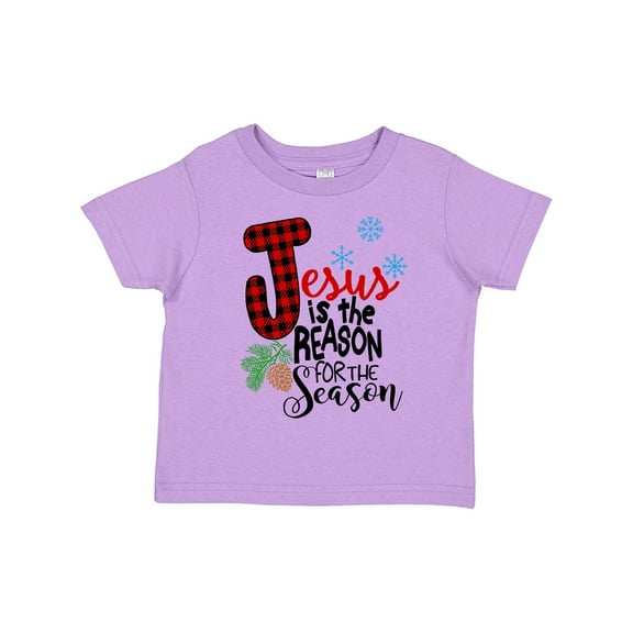 Inktastic Jesus is the Reason for the Season Pinecone and Snowflakes Boys or Girls Toddler T-Shirt