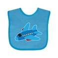 thumbnail image 1 of Inktastic Jet Airplane Childs Plane Boys or Girls Baby Bib, 1 of 4