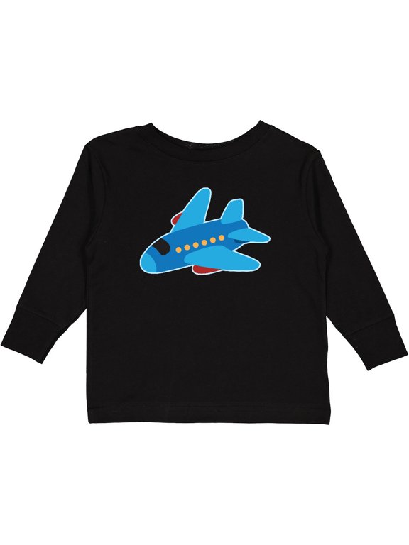 Jet Airplane Childs Plane Boys or Girls Long Sleeve Toddler T-Shirt