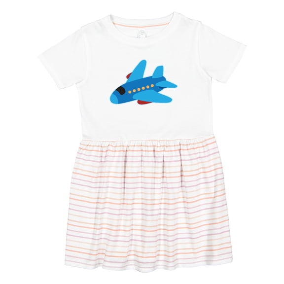 Inktastic Jet Airplane Childs Plane Girls Toddler Dress