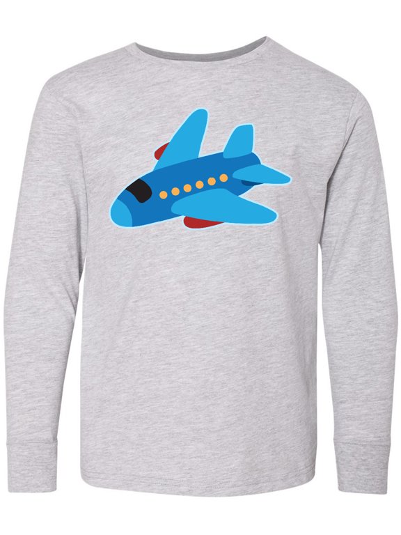 Jet Airplane Childs Plane Long Sleeve Youth T-Shirt