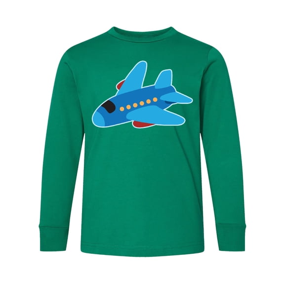 Inktastic Jet Airplane Childs Plane Long Sleeve Youth T-Shirt