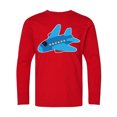 thumbnail image 1 of Inktastic Jet Airplane Childs Plane Long Sleeve Youth T-Shirt, 1 of 5