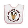 thumbnail image 1 of Inktastic Jingle Bells Boys or Girls Baby Bib, 1 of 4