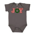 thumbnail image 1 of Inktastic Joy Christmas Ornament with Candy Cane Stripes Boys or Girls Baby Bodysuit, 1 of 5