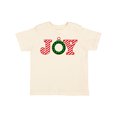 thumbnail image 1 of Inktastic Joy Christmas Ornament with Candy Cane Stripes Boys or Girls Toddler T-Shirt, 1 of 5