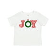 thumbnail image 1 of Inktastic Joy Christmas Ornament with Candy Cane Stripes Boys or Girls Toddler T-Shirt, 1 of 5