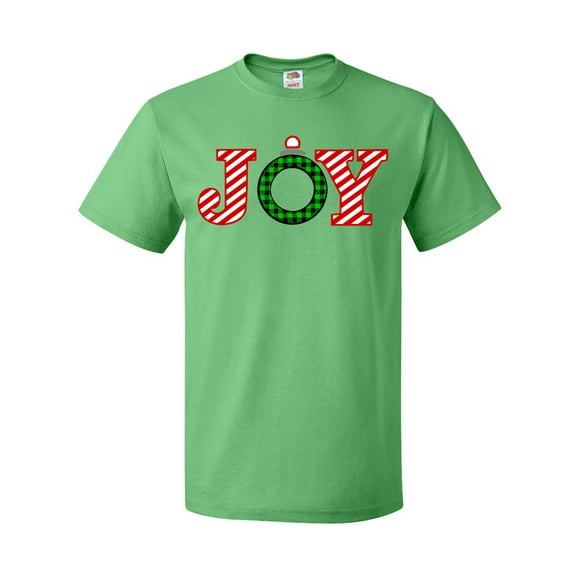 Inktastic Joy Christmas Ornament with Candy Cane Stripes T-Shirt