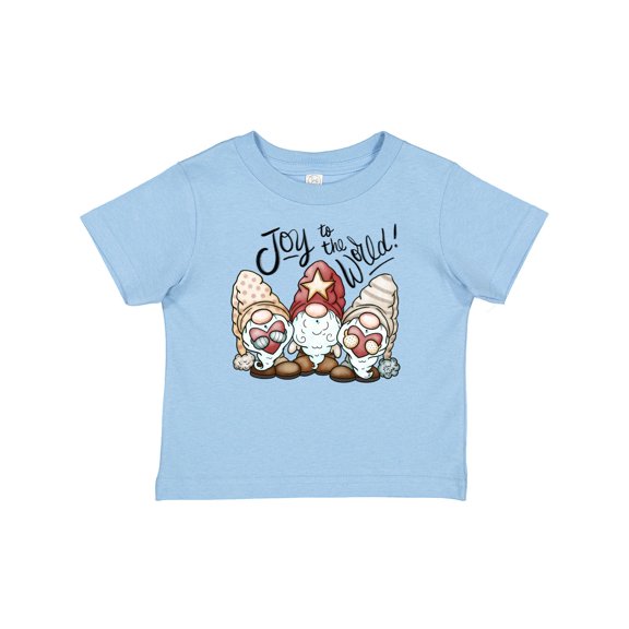 Inktastic Joy to the World Christmas Gnomes Boys or Girls Baby T-Shirt