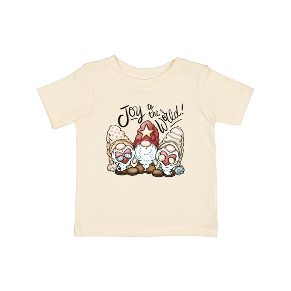 Inktastic Joy to the World Christmas Gnomes Boys or Girls Baby T-Shirt