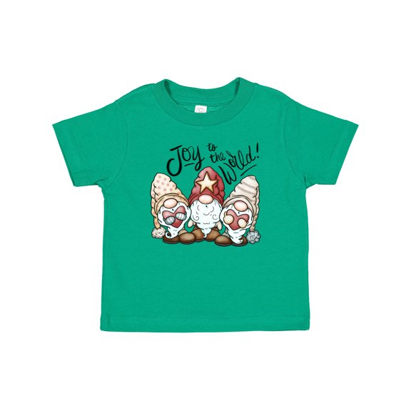 Inktastic Joy to the World Christmas Gnomes Boys or Girls Baby T-Shirt