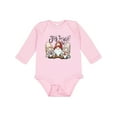 thumbnail image 1 of Inktastic Joy to the World Christmas Gnomes Boys or Girls Long Sleeve Baby Bodysuit, 1 of 5