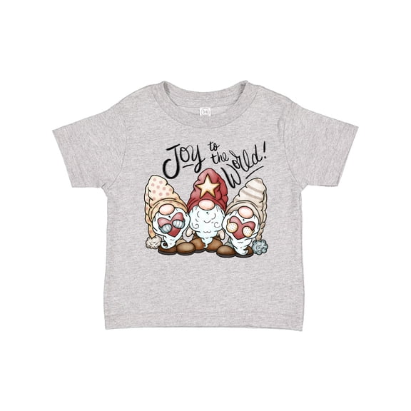 Inktastic Joy to the World Christmas Gnomes Boys or Girls Toddler T-Shirt