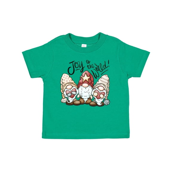 Inktastic Joy to the World Christmas Gnomes Boys or Girls Toddler T-Shirt