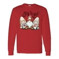 thumbnail image 1 of Inktastic Joy to the World Christmas Gnomes Long Sleeve T-Shirt, 1 of 5
