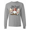 thumbnail image 1 of Inktastic Joy to the World Christmas Gnomes Long Sleeve T-Shirt, 1 of 5