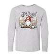 thumbnail image 1 of Inktastic Joy to the World Christmas Gnomes Long Sleeve Youth T-Shirt, 1 of 5