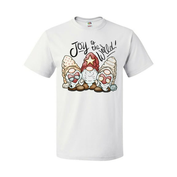 Inktastic Joy to the World Christmas Gnomes T-Shirt
