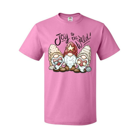 Inktastic Joy to the World Christmas Gnomes T-Shirt