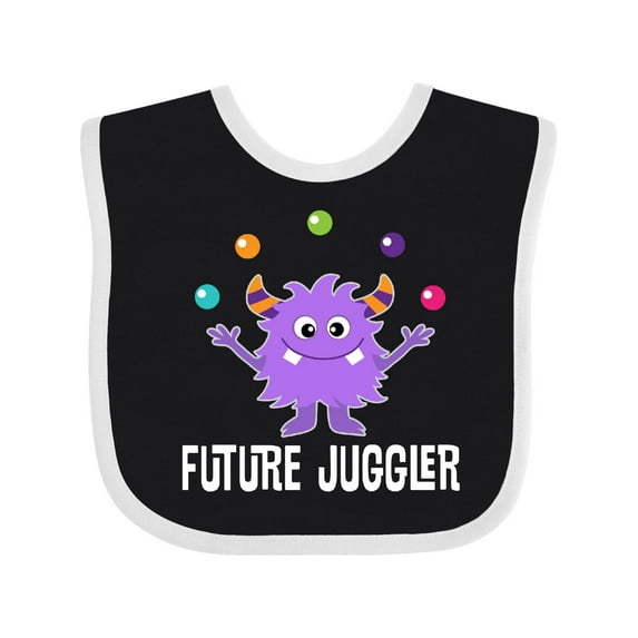 Inktastic Juggling Monster Future Juggler Boys or Girls Baby Bib