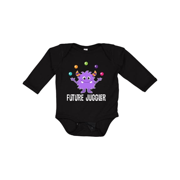 Inktastic Juggling Monster Future Juggler Boys or Girls Long Sleeve Baby Bodysuit