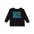 thumbnail image 1 of Inktastic Julius Caesar Ides of March Boys or Girls Long Sleeve Toddler T-Shirt, 1 of 5