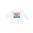 thumbnail image 1 of Inktastic July 4th Im Going to Be a Big Sister Girls Long Sleeve Toddler T-Shirt, 1 of 5