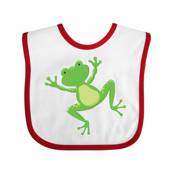 Inktastic Jumping Frog Boys or Girls Baby Bib