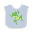thumbnail image 1 of Inktastic Jumping Frog Boys or Girls Baby Bib, 1 of 4