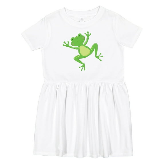 Inktastic Jumping Frog Girls Toddler Dress