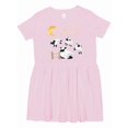 thumbnail image 1 of Inktastic Jumping Sheep Girls Toddler Dress, 1 of 5