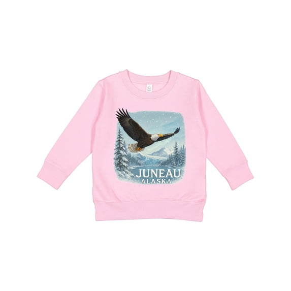 Inktastic Juneau Alaska Bald Eagle Mountain Landscape Toddler Sweatshirt