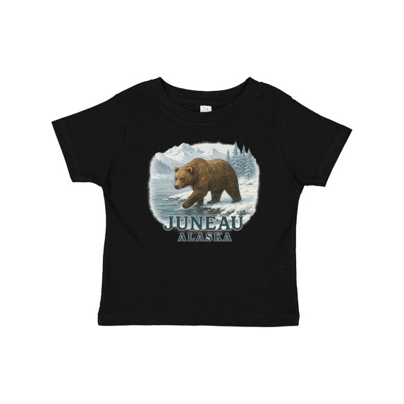 Inktastic Juneau Alaska Bear Scenic Wilderness Boys or Girls Baby T-Shirt