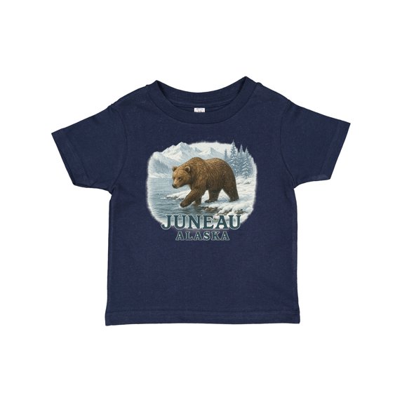 Inktastic Juneau Alaska Bear Scenic Wilderness Boys or Girls Baby T-Shirt