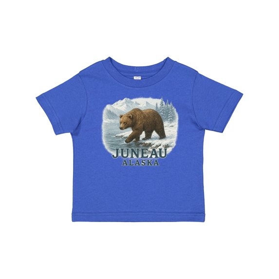 Inktastic Juneau Alaska Bear Scenic Wilderness Boys or Girls Baby T-Shirt