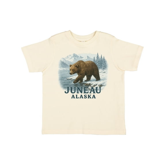 Inktastic Juneau Alaska Bear Scenic Wilderness Boys or Girls Toddler T-Shirt