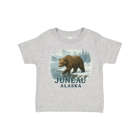 Inktastic Juneau Alaska Bear Scenic Wilderness Boys or Girls Toddler T-Shirt