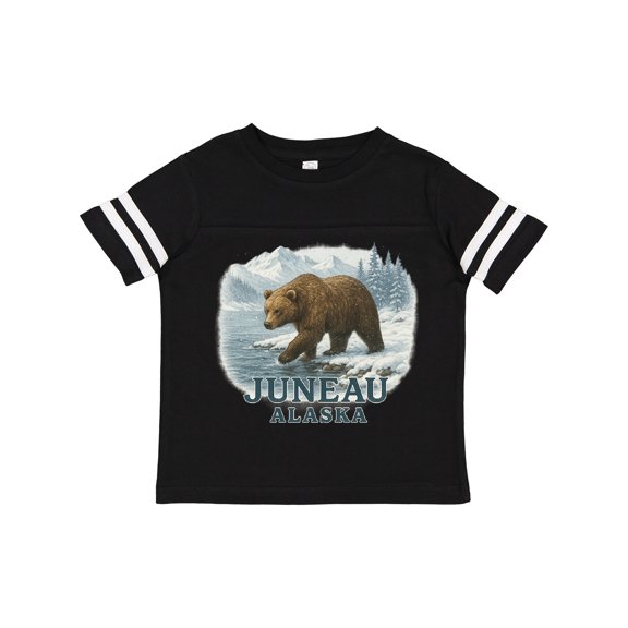 Inktastic Juneau Alaska Bear Scenic Wilderness Boys or Girls Toddler T-Shirt