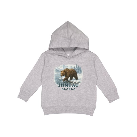 Inktastic Juneau Alaska Bear Scenic Wilderness Toddler Hoodie