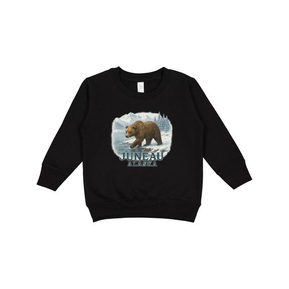 Inktastic Juneau Alaska Bear Scenic Wilderness Toddler Sweatshirt