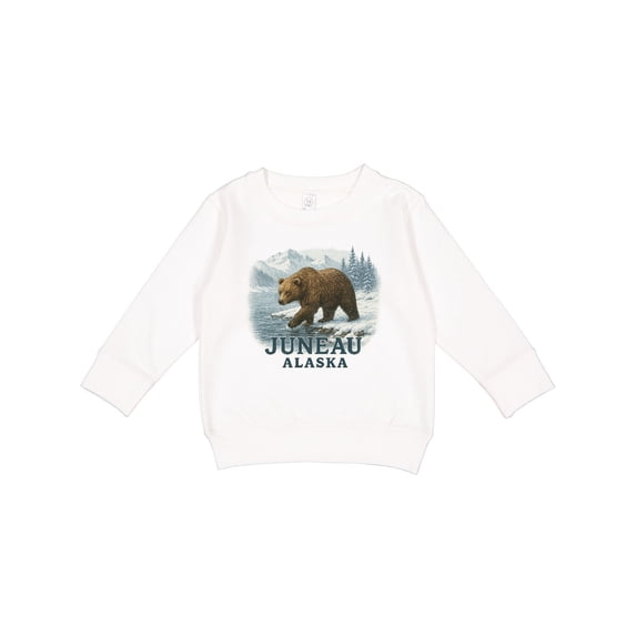 Inktastic Juneau Alaska Bear Scenic Wilderness Toddler Sweatshirt