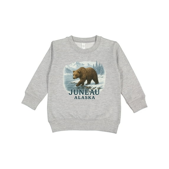 Inktastic Juneau Alaska Bear Scenic Wilderness Toddler Sweatshirt