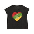 thumbnail image 1 of Inktastic Juneteenth 1865 Heart Women's Plus Size T-Shirt, 1 of 5